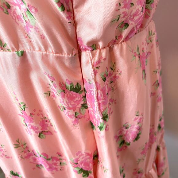 LoveShackFancy x Target Floral Puff Sleeve Cecile Mini Dress In Pink Size 8 - Picture 10 of 16